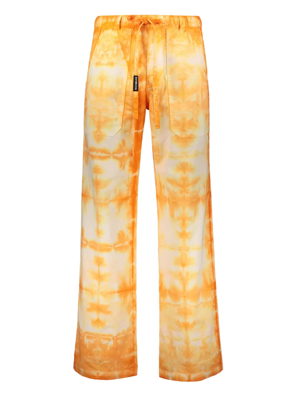 tie-dye print trousers