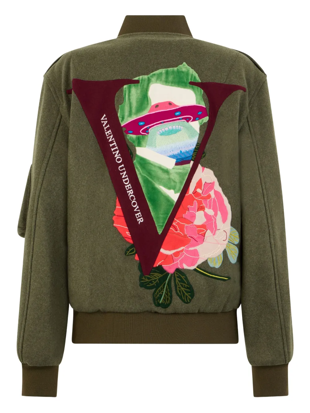 Valentino Undercover Bomber Jacket In Green