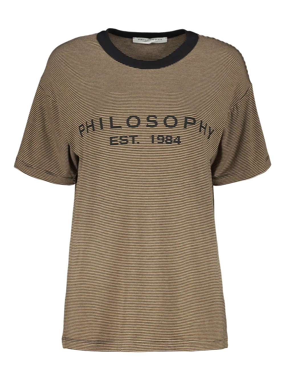 Philosophy Di Lorenzo Serafini striped T-shirt Bruin