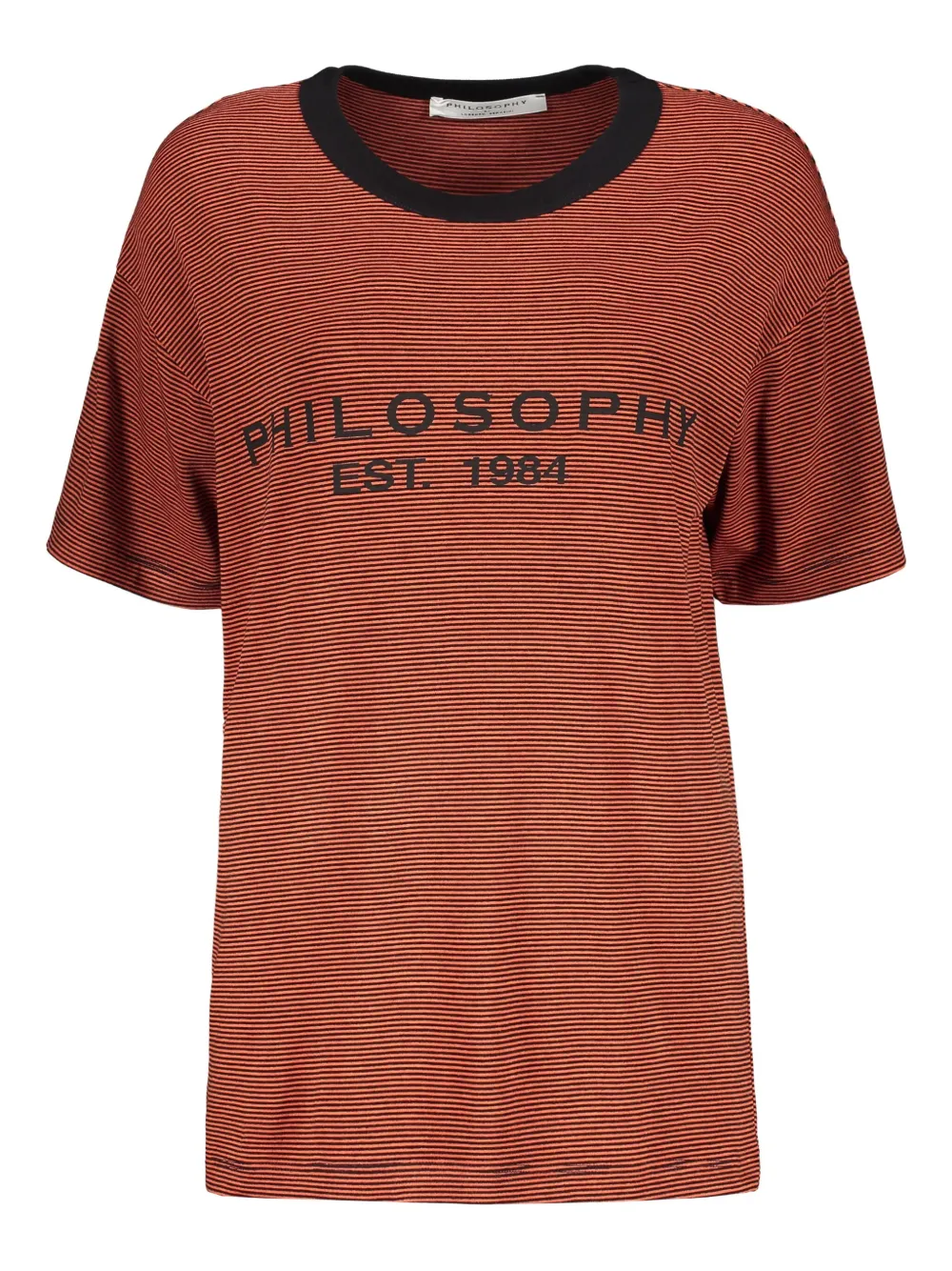 Philosophy Di Lorenzo Serafini striped T-shirt Bruin