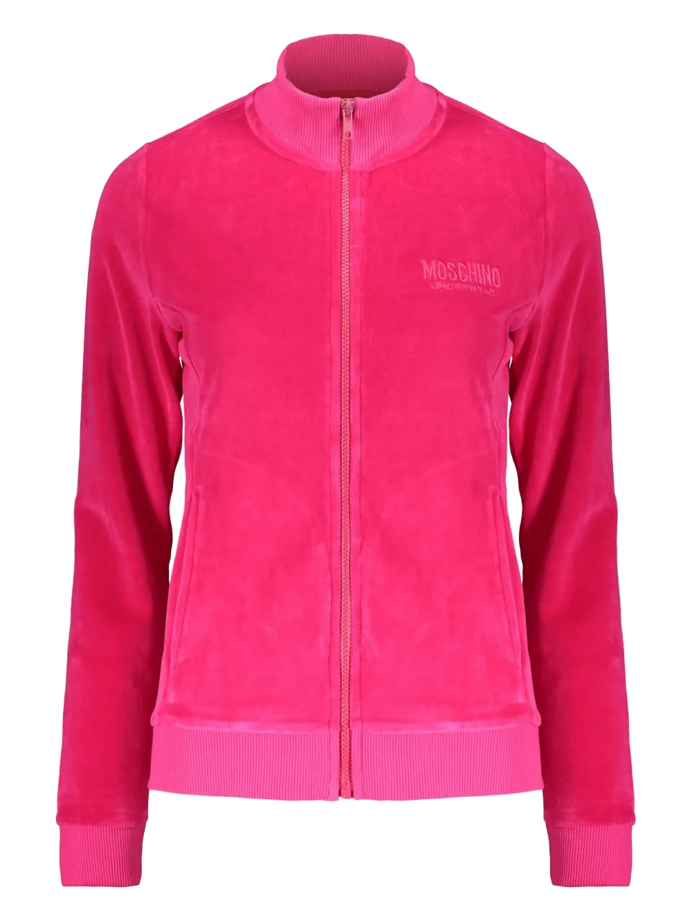 Moschino Sweater met geborduurd logo Roze