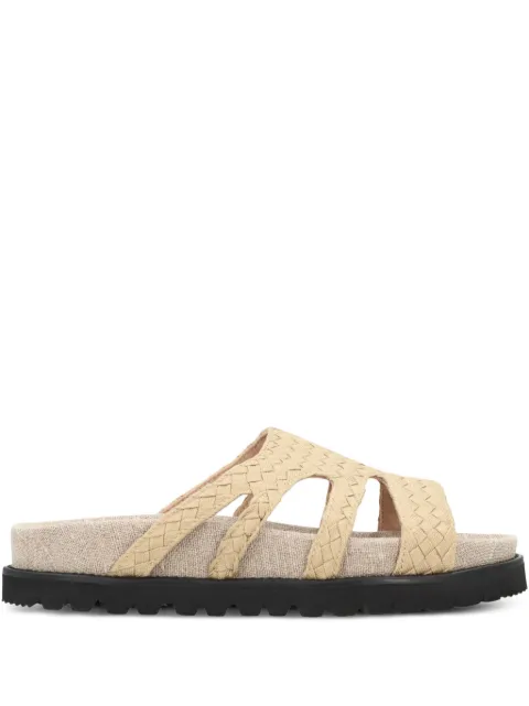 Alberta Ferretti woven-design round-toe sandals