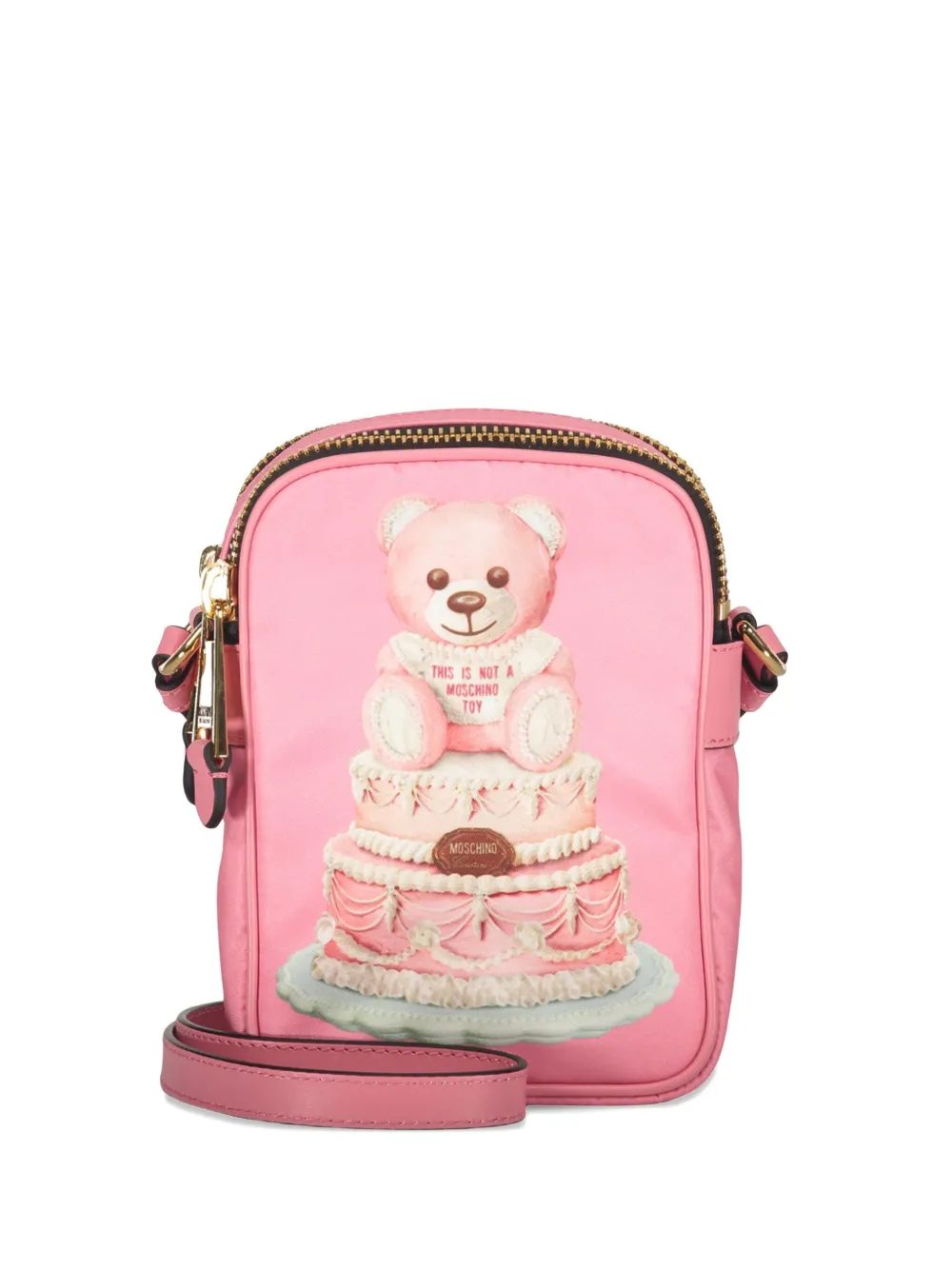 Moschino Teddy bear-print shoulder bag - ピンク Moschino Teddy bear-print shoulder bag - ピンク