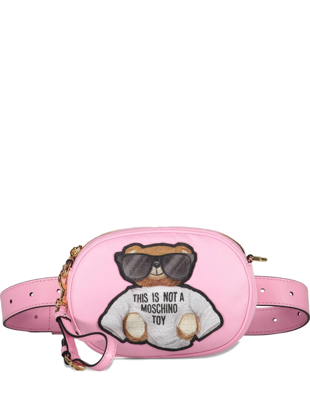 Moschino teddy bear-print belt bag Roze