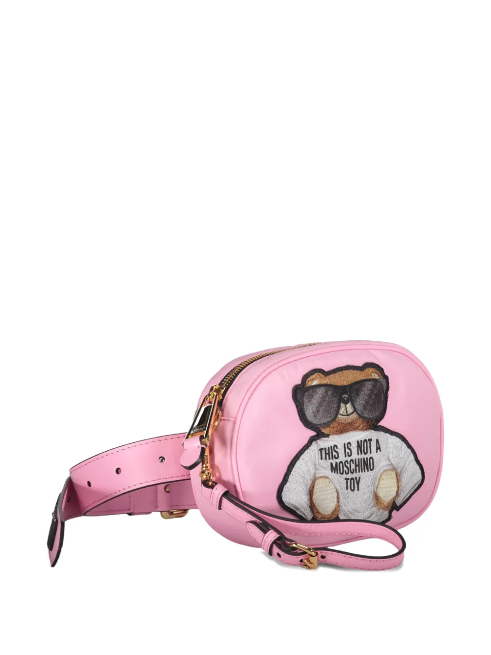 Moschino teddy bear-print belt bag Roze