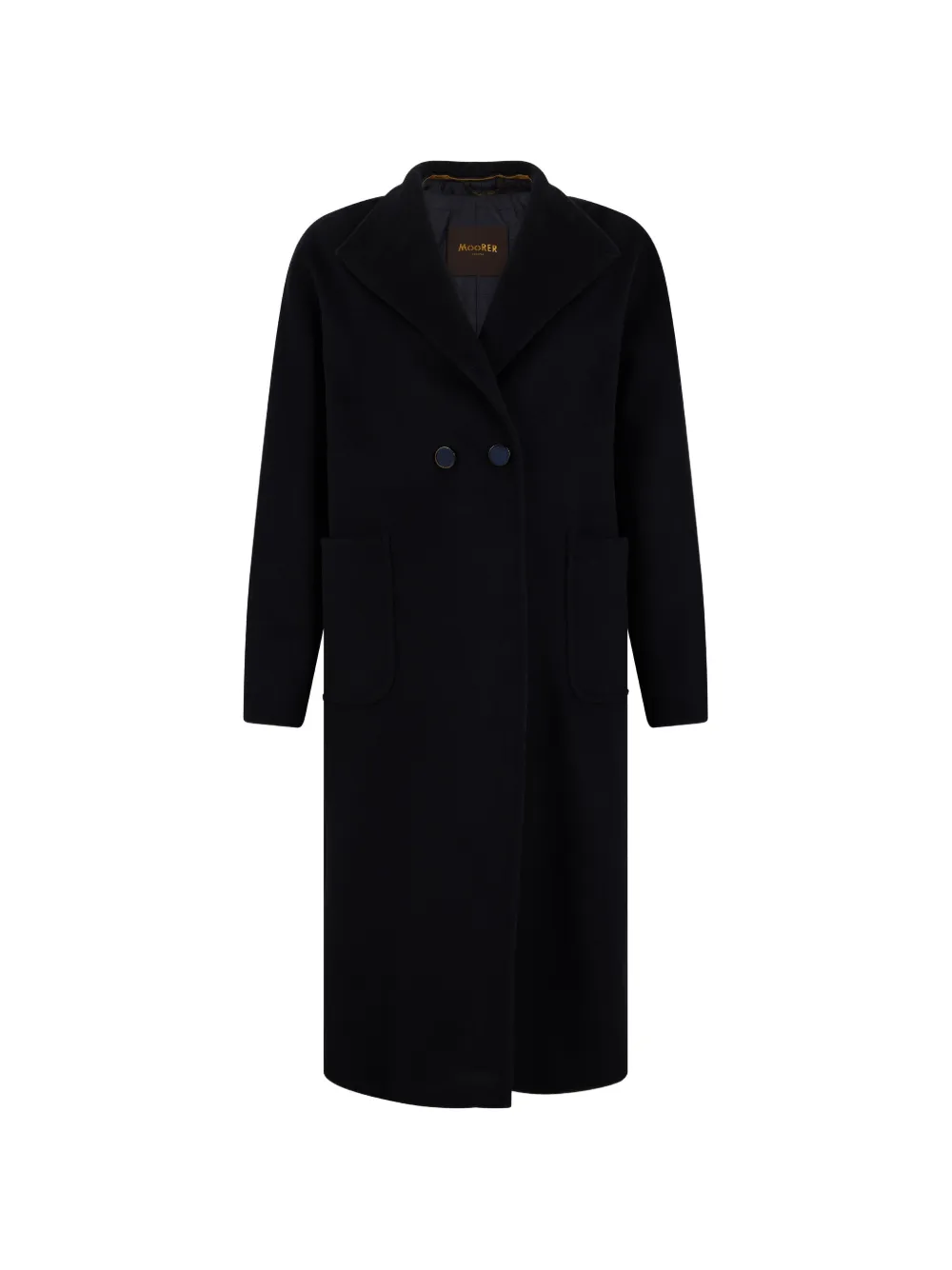 Moorer Teiale double-breasted coat - Noir Moorer Teiale double-breasted coat - Noir