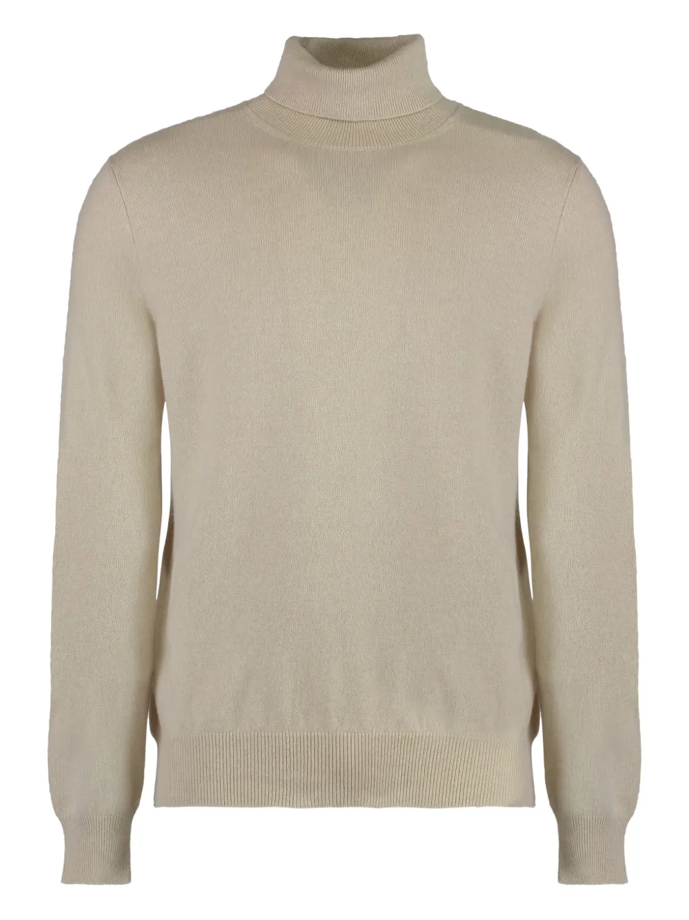 Moorer ribbed turtleneck pullover Beige