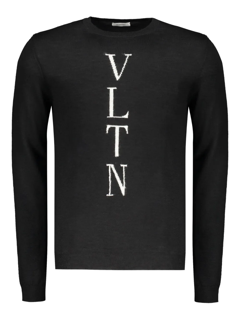 Valentino+Garavani+pull+à+detail+de+logo+-+Noir