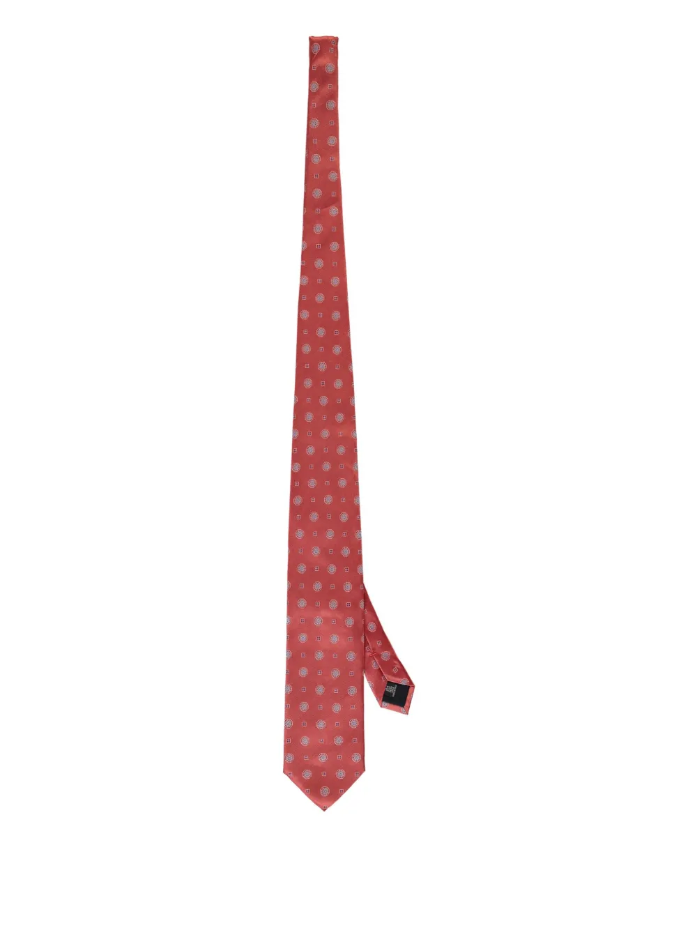 Corneliani jacquard silk tie Rood