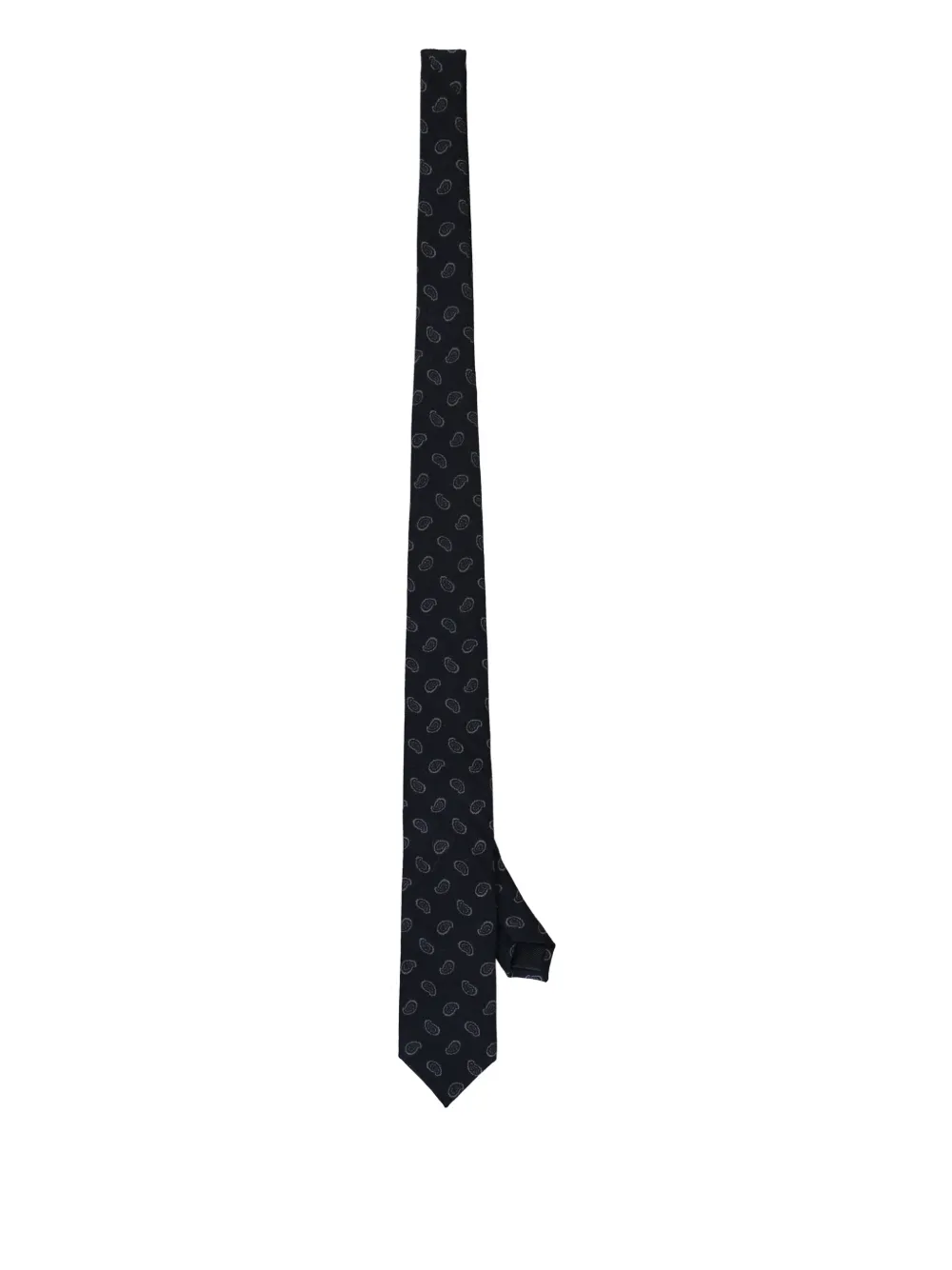 Corneliani paisley-jacquard tie Blauw