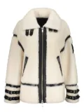 Moose Knuckles shearling jacket - White