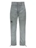 ISO.POETISM logo-patch trousers - Grey