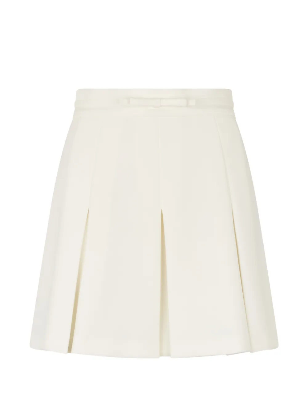 Valentino Garavani bow pleated mini skirt - Toni neutri