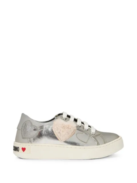 Moschino heart-patch sequin-embellished sneakers