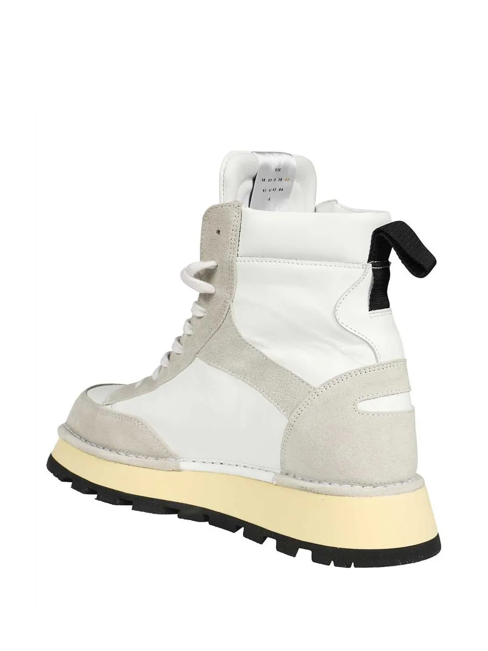 Spalwart Leather Lace-up Boots In White