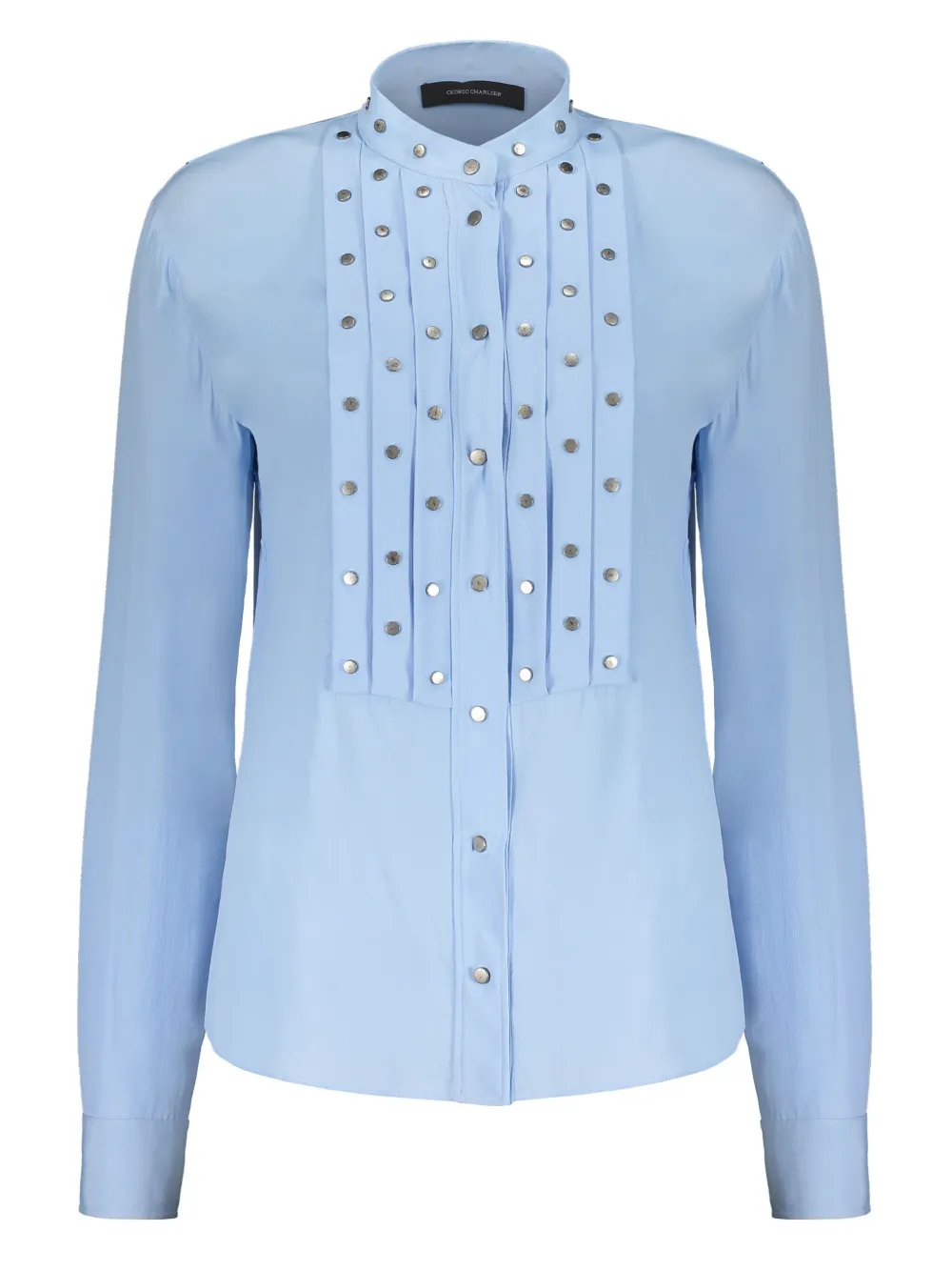 Cédric Charlier stud-detailing shirt | Blue | Image 1