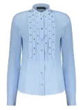 Cédric Charlier stud-detailing shirt - Blue