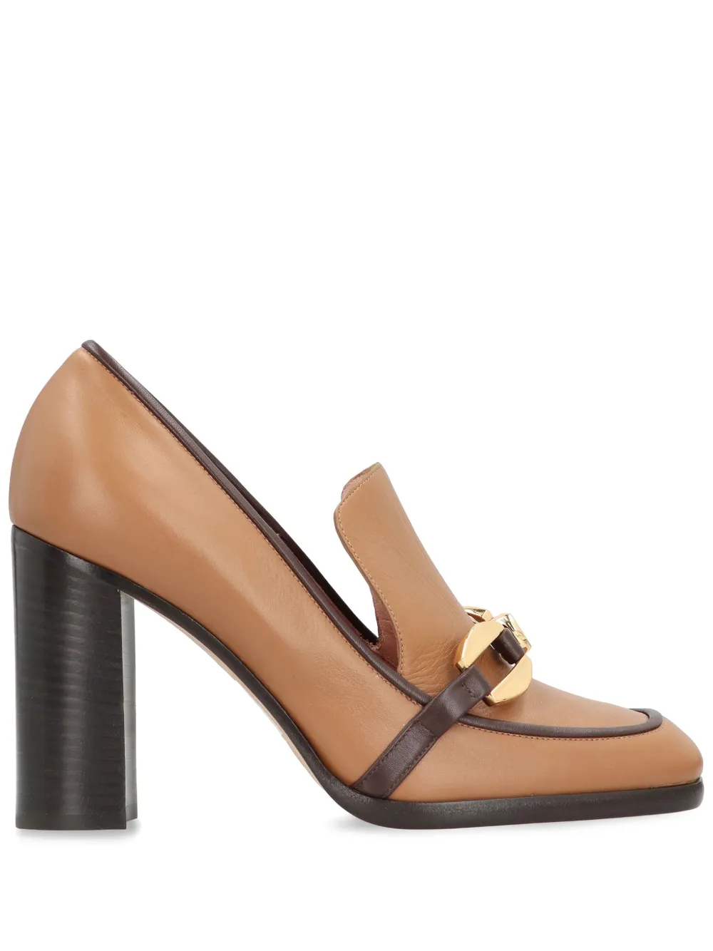 Alberta Ferretti block-heel pumps Bruin