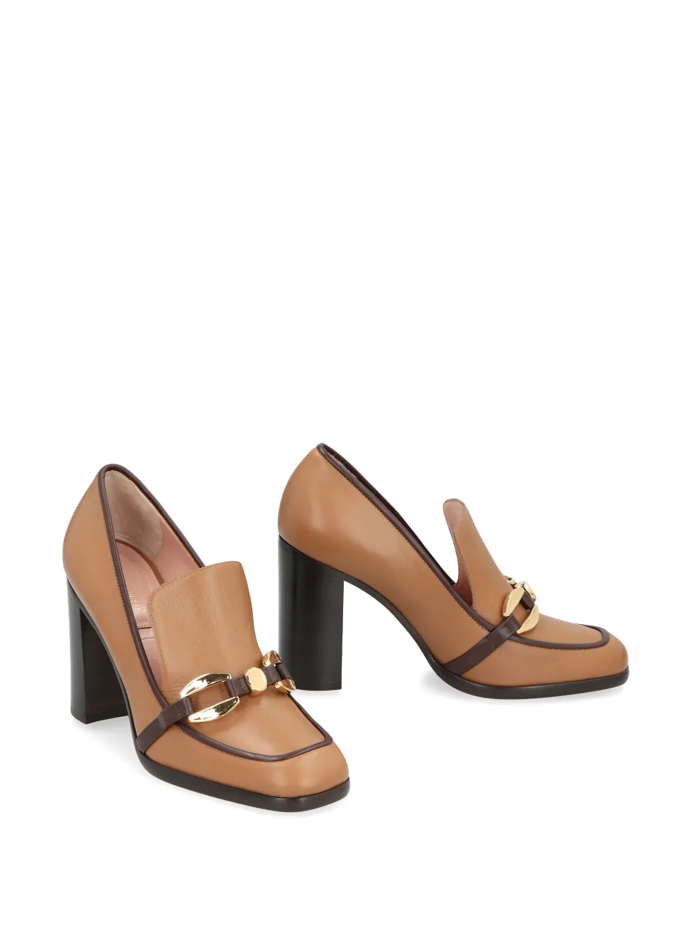 Alberta Ferretti block-heel pumps Bruin