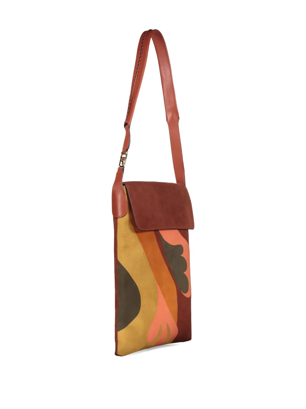 Alberta Ferretti flap-fastener shoulder bag Oranje