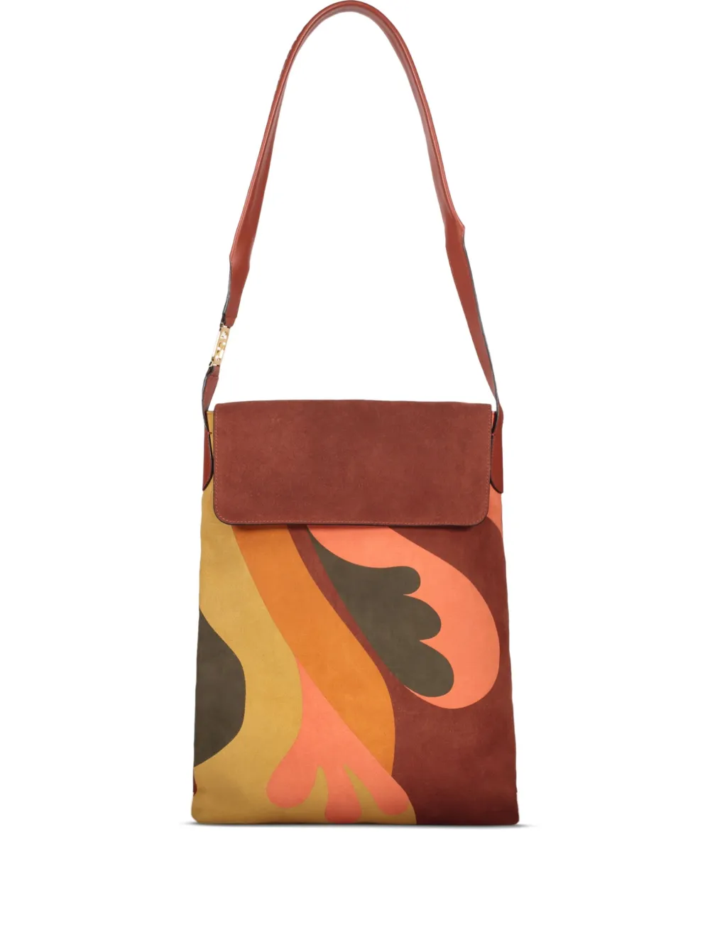 Alberta Ferretti flap-fastener shoulder bag Oranje