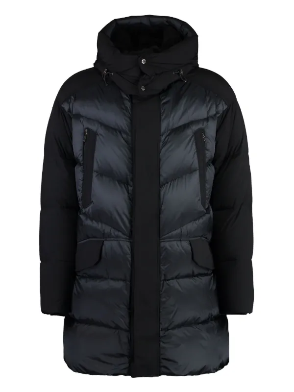Moorer Albert Hooded Coat | Blue | FARFETCH