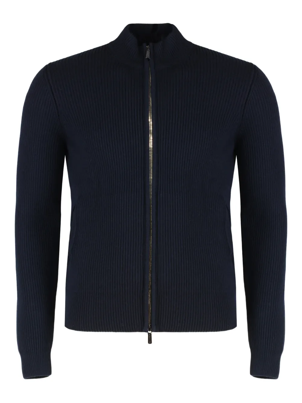 Moorer Ares zip~-up cardigan | Blue | Image 1