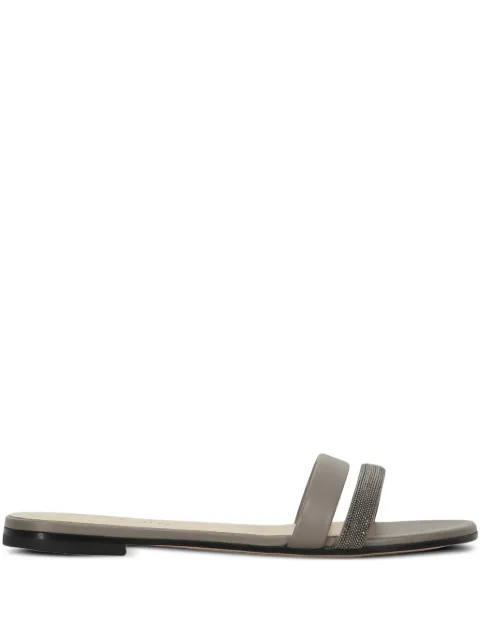 Fabiana Filippi rhinestone-embellished slides