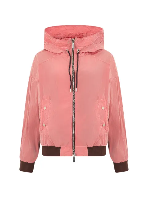 Moorer hooded zip-up jacket