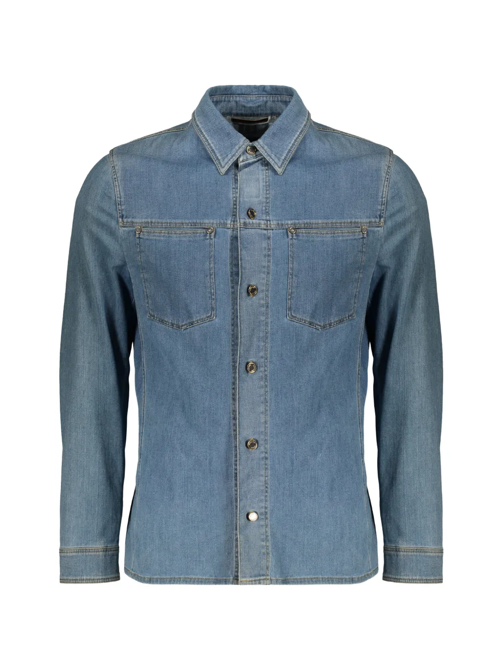 Moorer Bobbio button-up shirt jacket - Blu