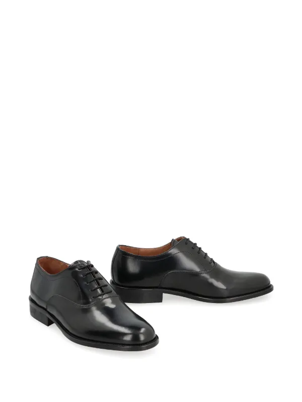 Bruno Magli Polished Leather Oxford Shoes | Black | FARFETCH