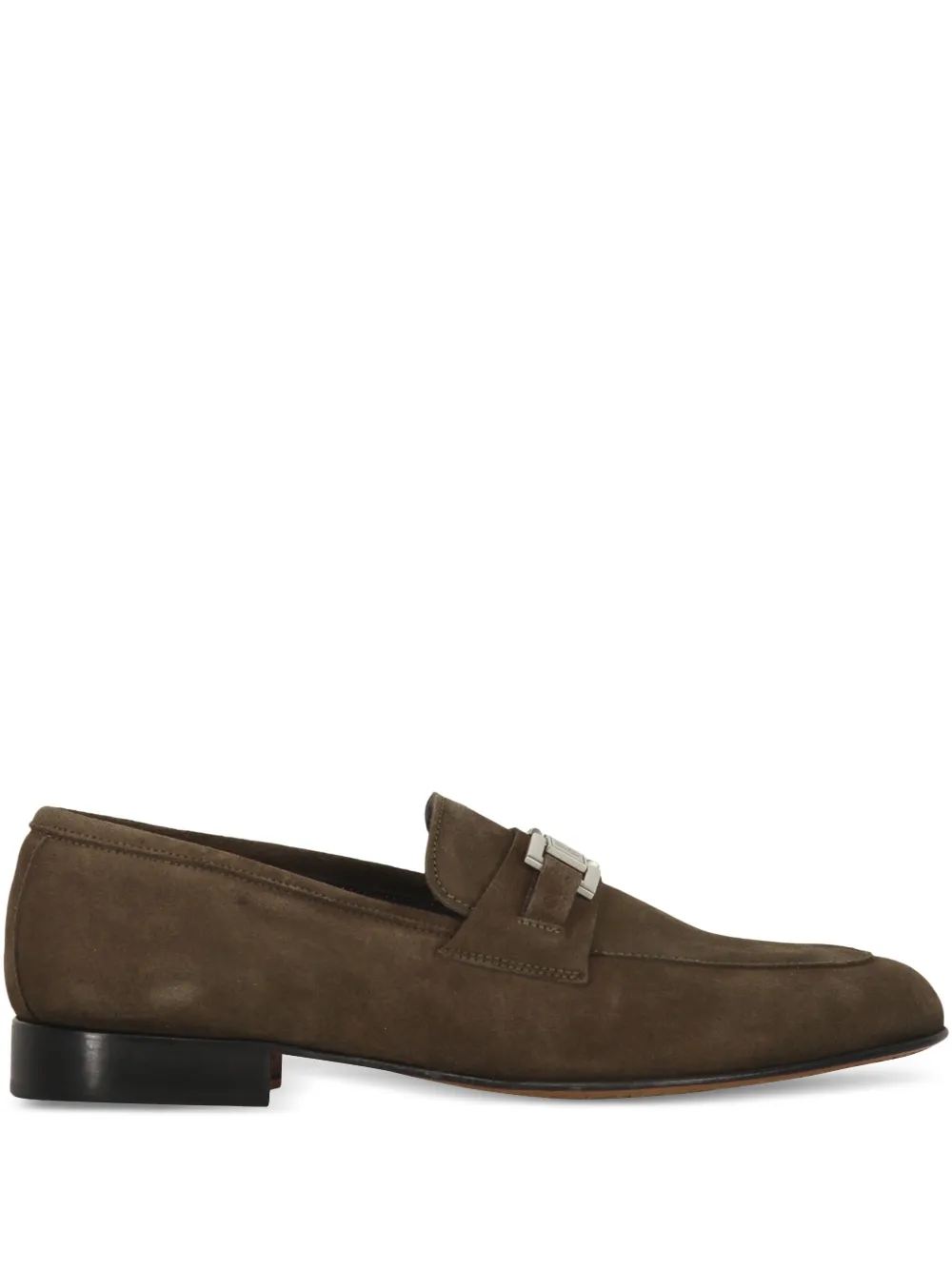 Bruno Magli leather loafers Brown
