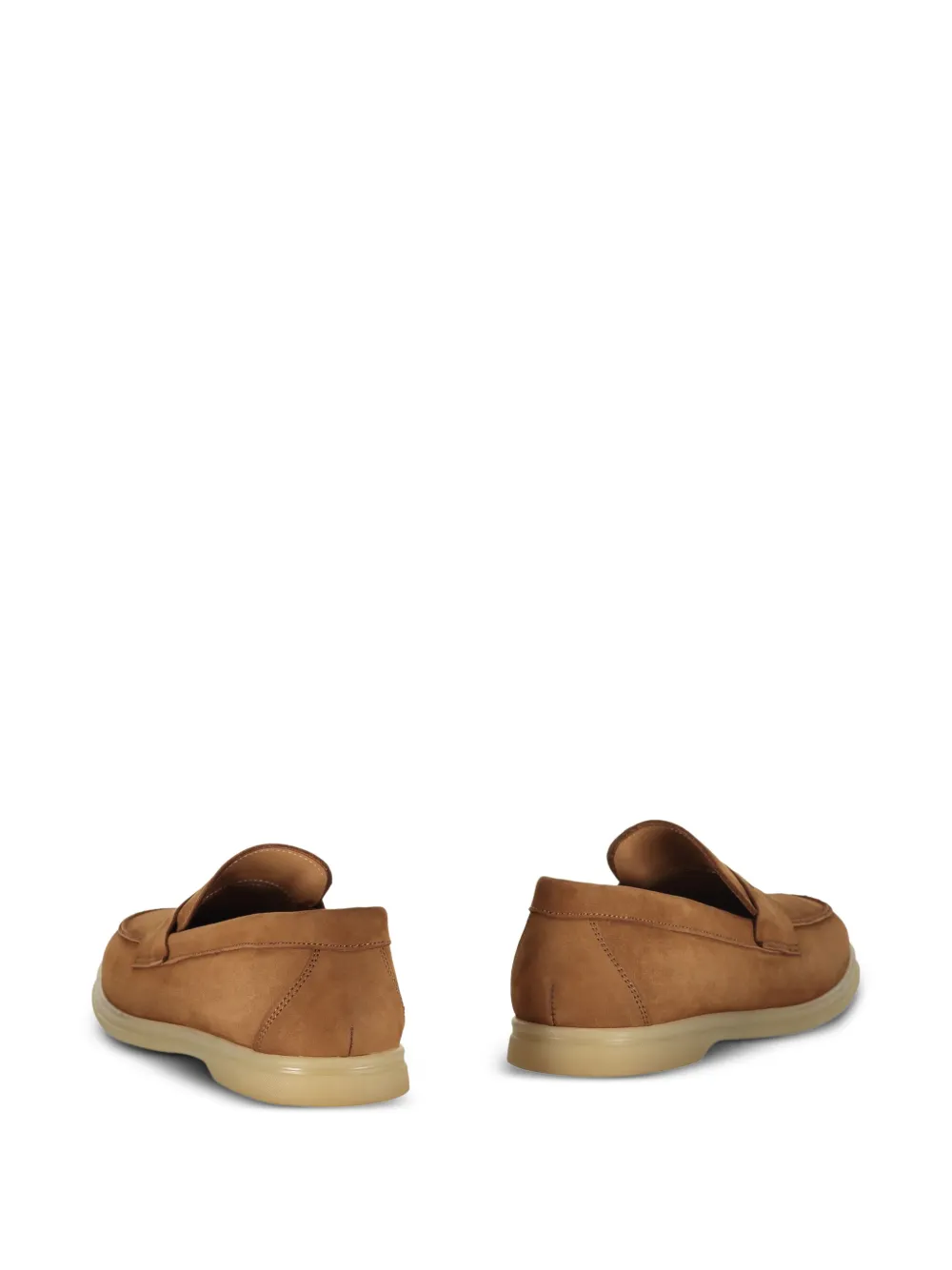 Bruno Magli leather loafers Brown