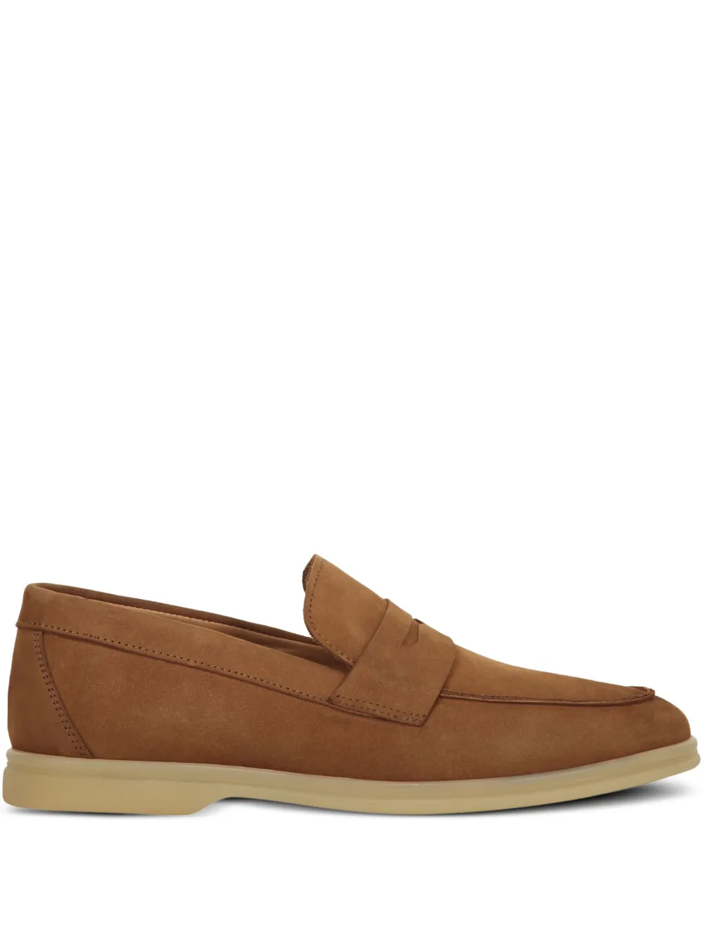 Bruno Magli leather loafers Brown