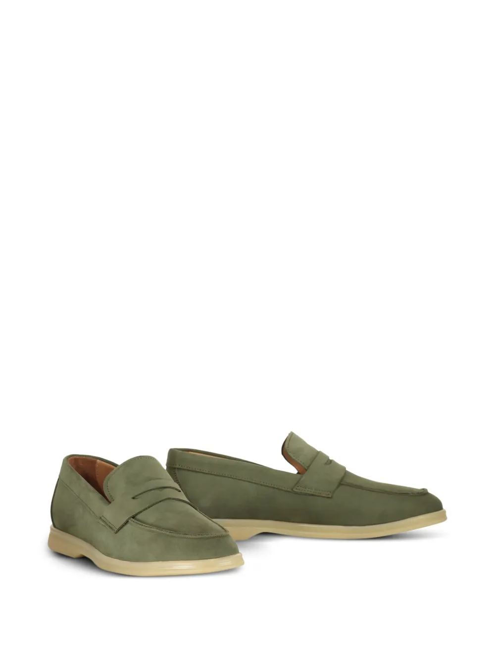 Bruno Magli leather loafers Green