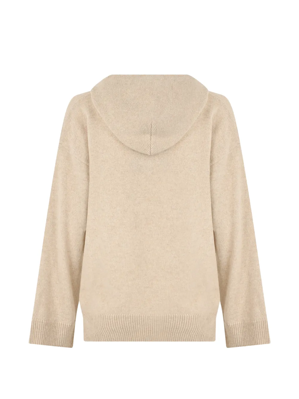 Moorer Charu-Pkt drawstring-hoodie knitted hoodie Beige