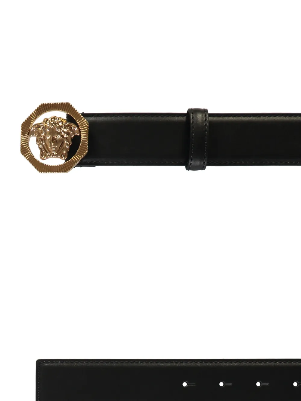 Versace Medusa Head Belt In Black