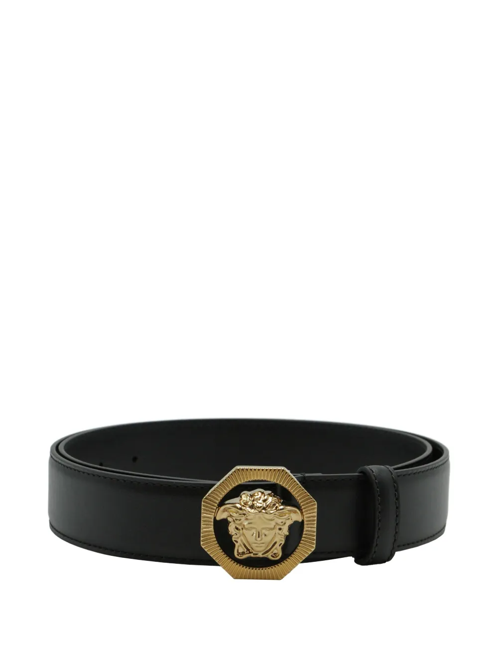Versace Medusa Head Belt In Black