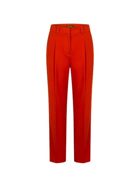 Moorer pleated straight-leg trousers