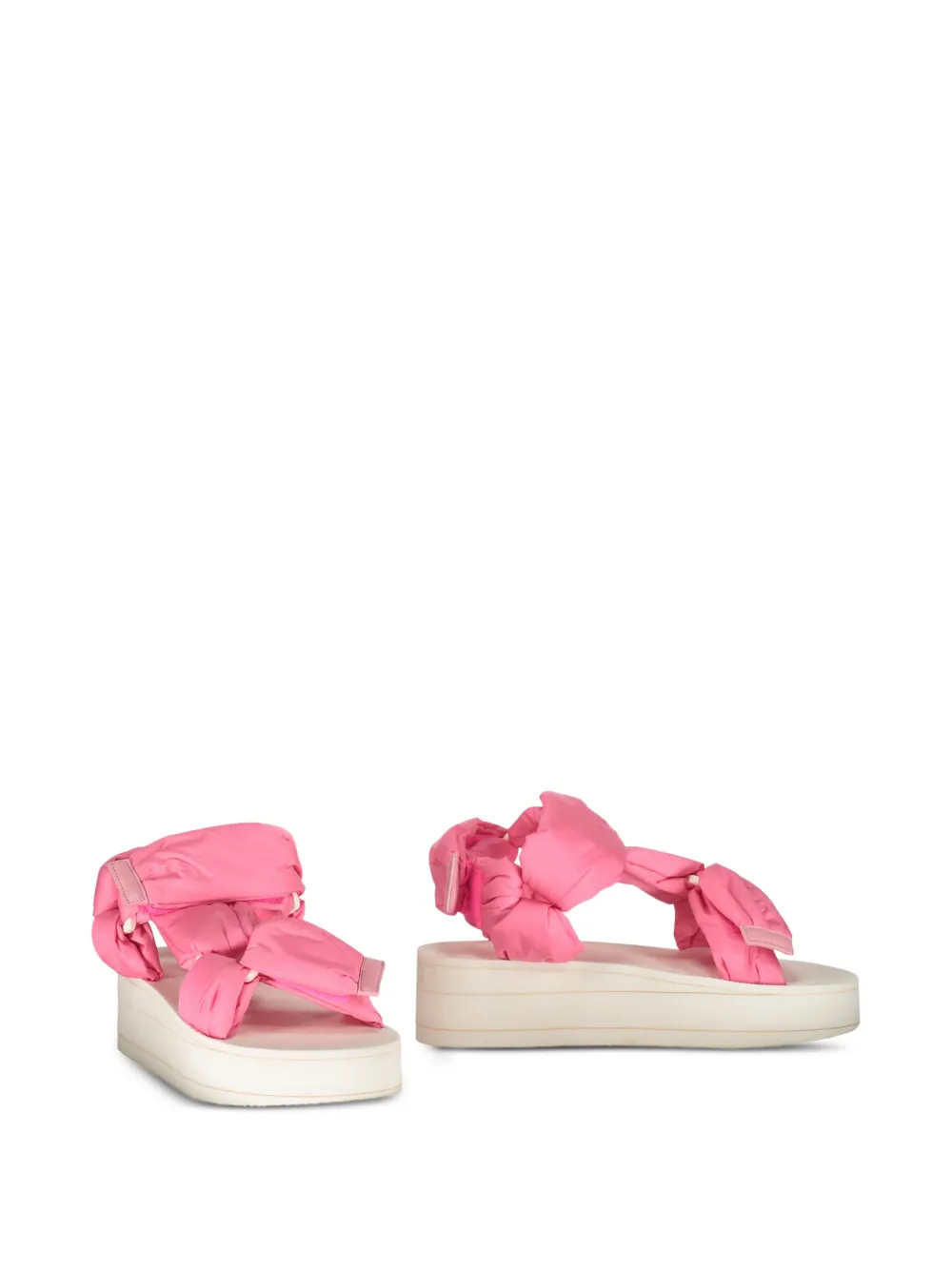RED(V) open-toe touch-strap sandals Roze