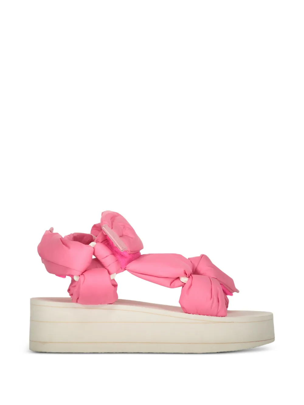 RED(V) open-toe touch-strap sandals Roze