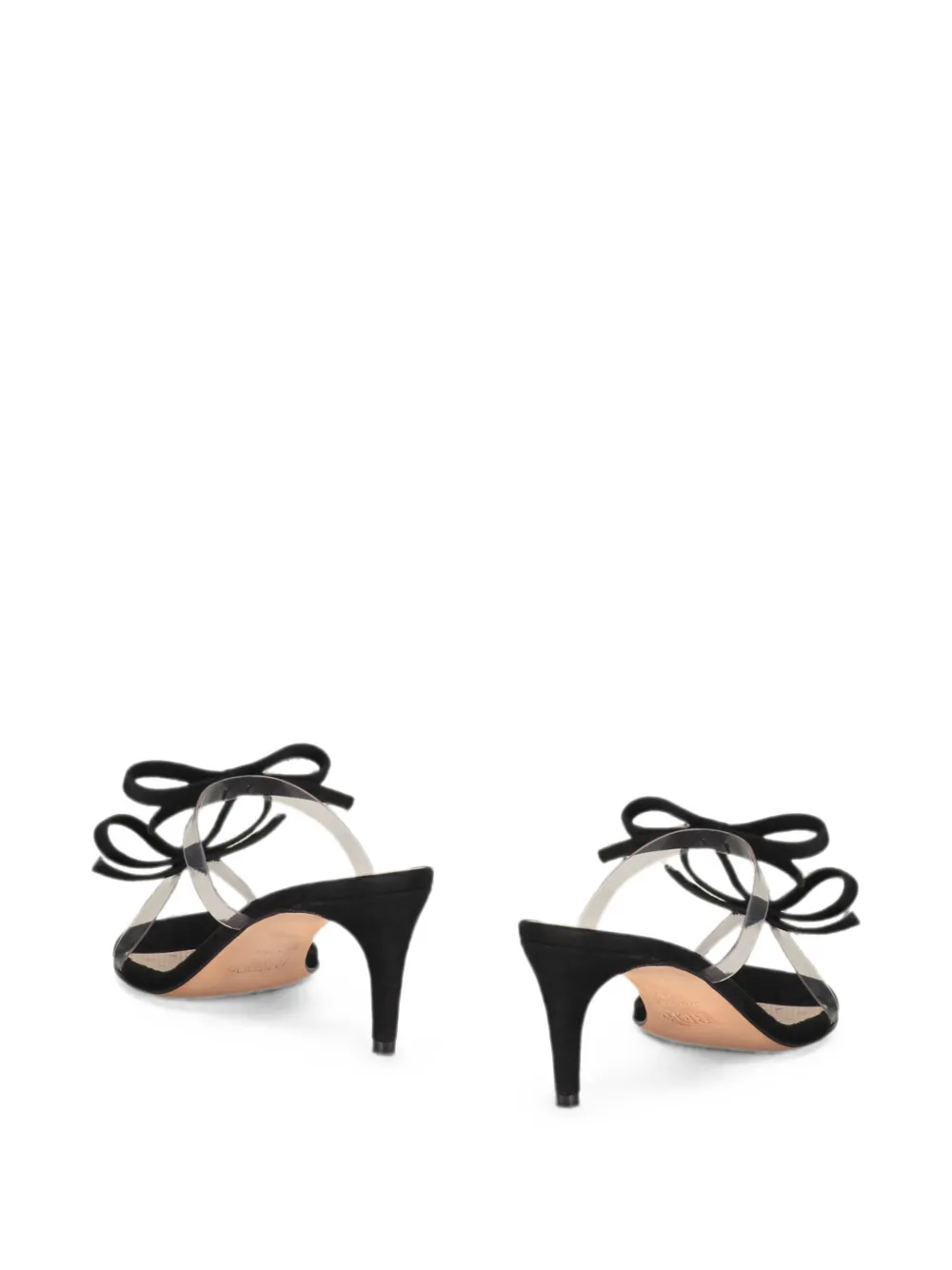 RED(V) bow-detail strap sandals Zwart