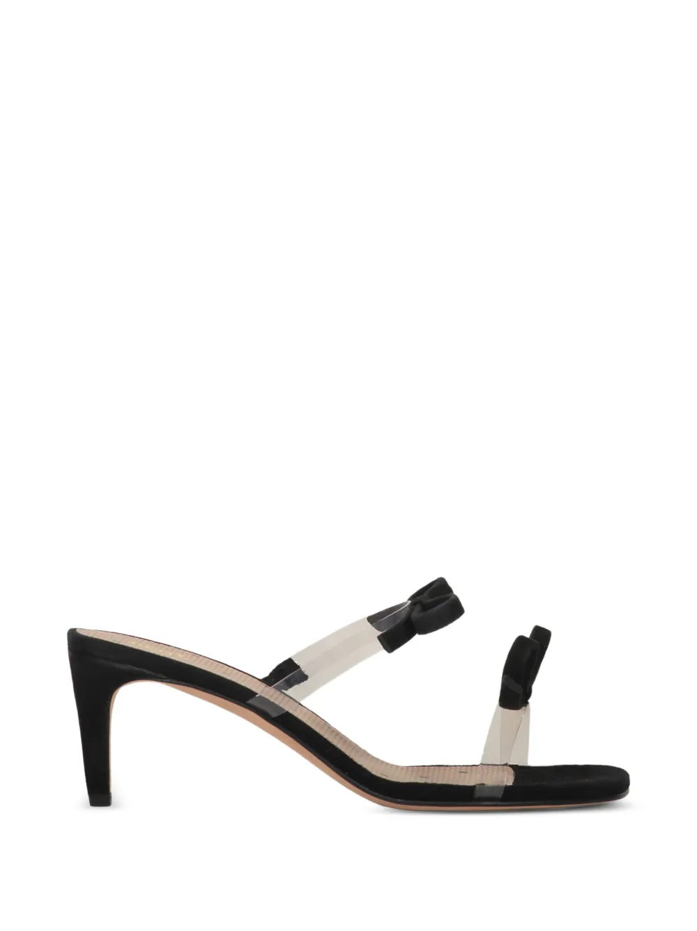 RED(V) bow-detail strap sandals Zwart