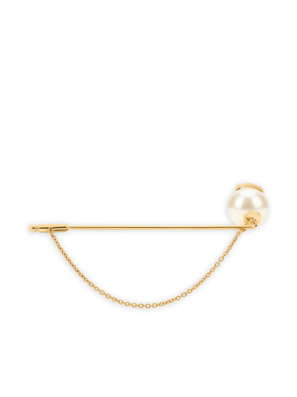 Valentino Chain-link Brooch In Gold