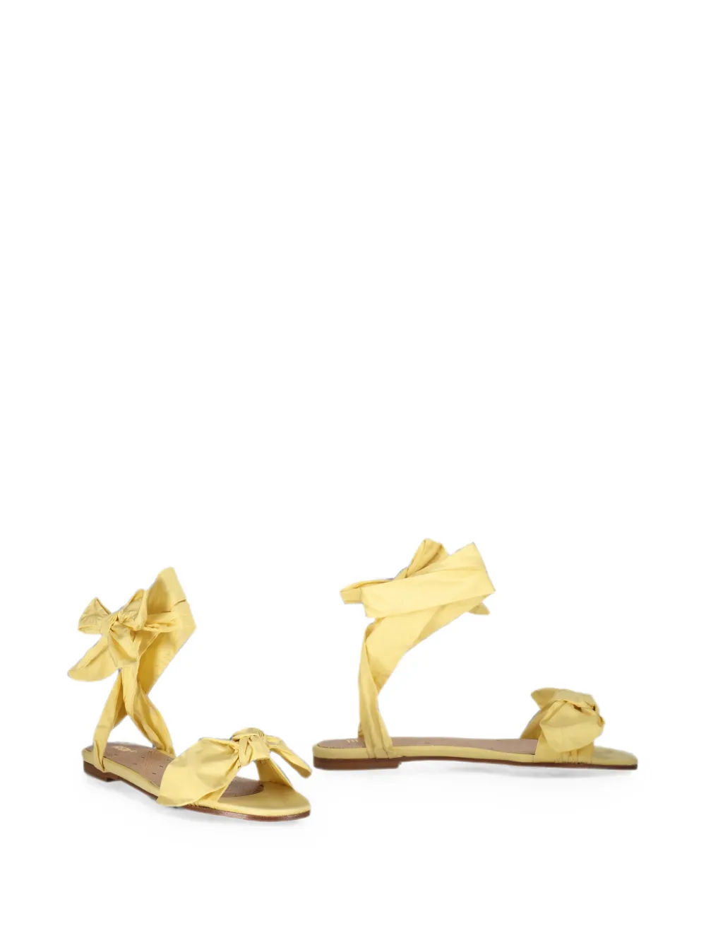 RED(V) bow-detail wrap-around sandals Geel