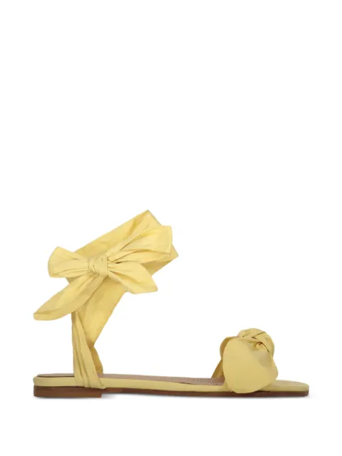 RED(V) bow-detail wrap-around sandals