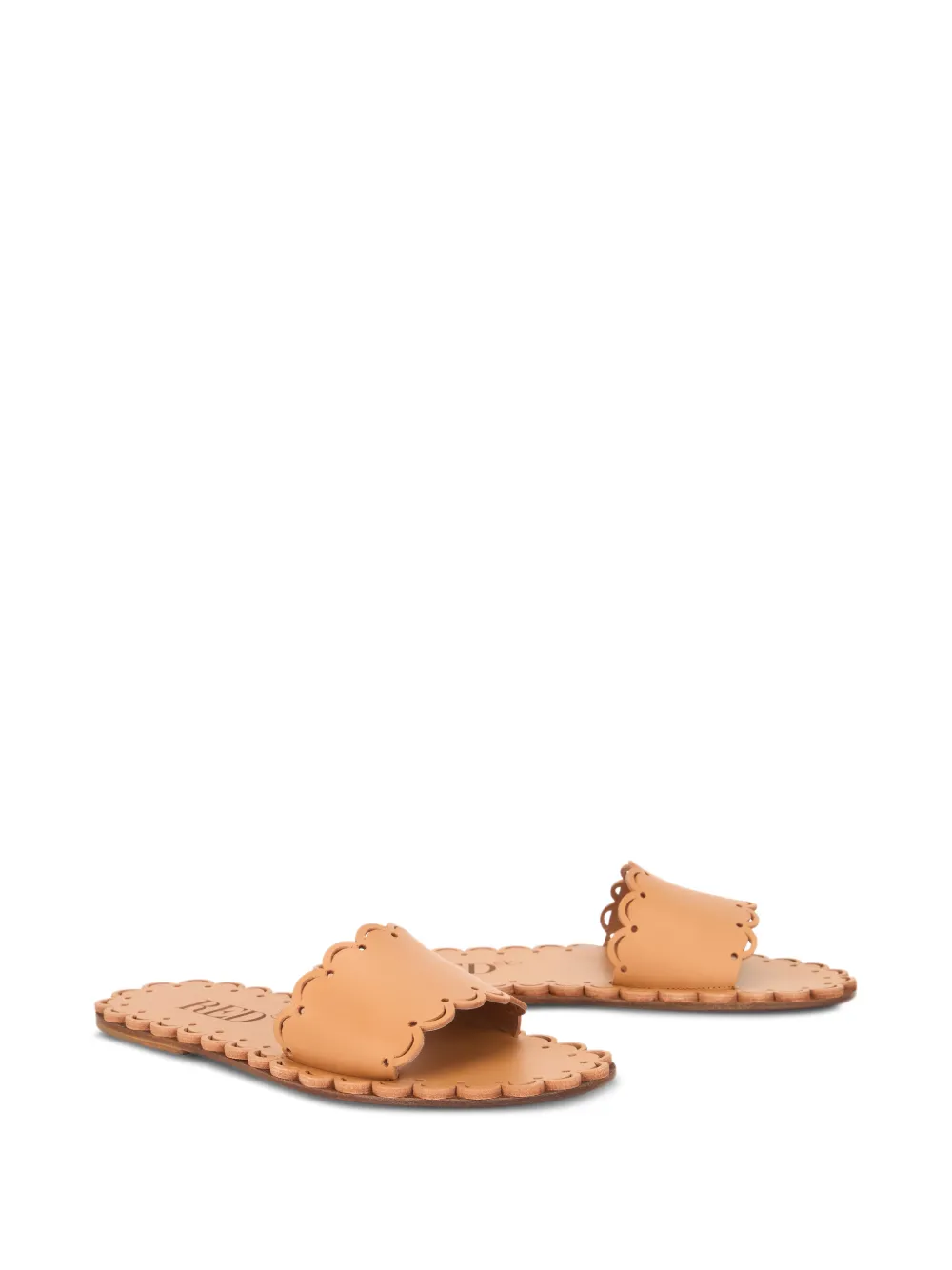 RED(V) Sandalen met gewelfde afwerking Bruin