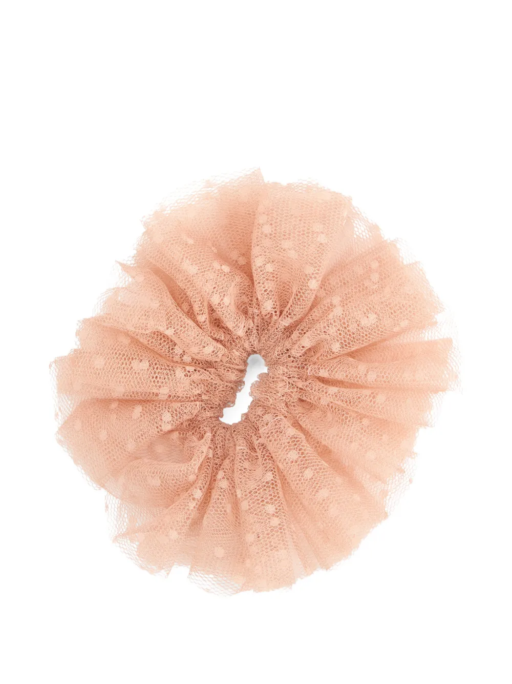 RED(V) ruffled scrunchie - Rosa