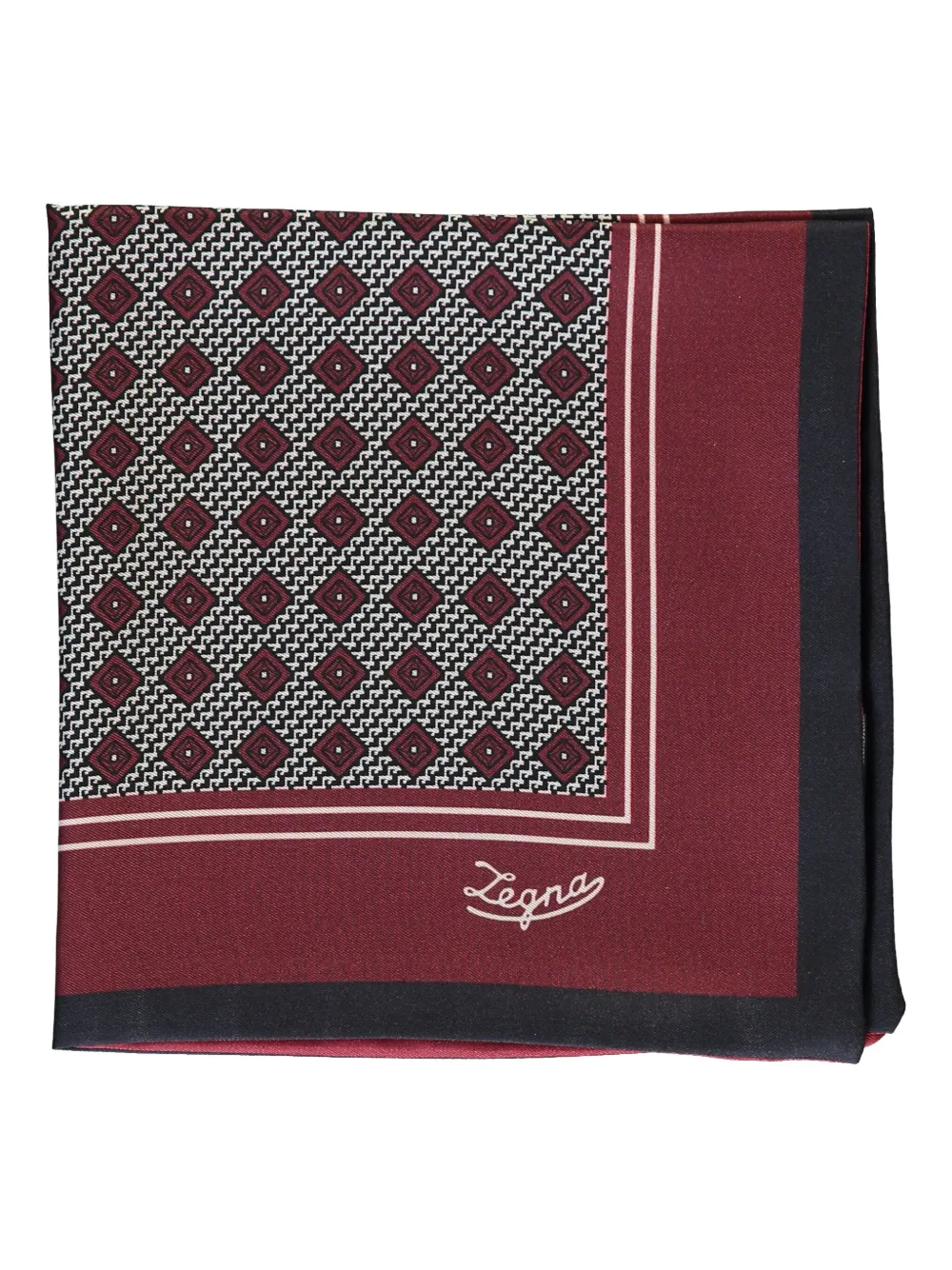 Zegna logo-print scarf | Red | Image 1