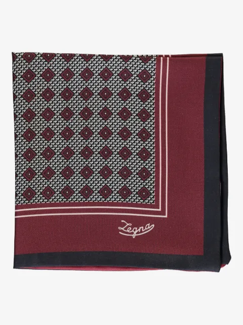 Zegna mascada con logo estampado